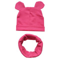 100% Cotton Lovely Cap Beanies High- Quality Kids Hat Scarf Set