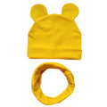 100% Cotton Lovely Cap Beanies High- Quality Kids Hat Scarf Set