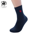 High-Quality Fashion 5 Pairs Brand PIER POLO Casual Cotton Socks Business Embroidery Men's Socks
