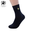 High-Quality Fashion 5 Pairs Brand PIER POLO Casual Cotton Socks Business Embroidery Men's Socks