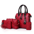4pcs/Set High-Quality Ladies Crossbody Leather Handbags