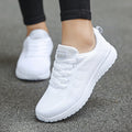 Fashion Breathable Walking Mesh White Sneakers