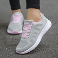 Fashion Breathable Walking Mesh White Sneakers