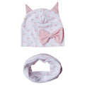 100% Cotton Lovely Cap Beanies High- Quality Kids Hat Scarf Set