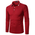 Men’s Long Sleeve Fashion Polo-shirt