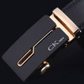 Brand Genuine men's Leather Fashion Automatic Buckle Belts
