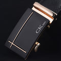 Brand Genuine men's Leather Fashion Automatic Buckle Belts