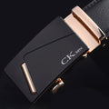 Brand Genuine men's Leather Fashion Automatic Buckle Belts