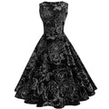 Vintage Style Sashes Sleeveless Dresses