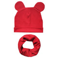 100% Cotton Lovely Cap Beanies High- Quality Kids Hat Scarf Set
