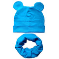 100% Cotton Lovely Cap Beanies High- Quality Kids Hat Scarf Set