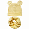 100% Cotton Lovely Cap Beanies High- Quality Kids Hat Scarf Set