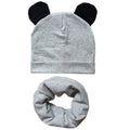 100% Cotton Lovely Cap Beanies High- Quality Kids Hat Scarf Set