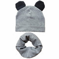 100% Cotton Lovely Cap Beanies High- Quality Kids Hat Scarf Set