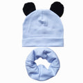 100% Cotton Lovely Cap Beanies High- Quality Kids Hat Scarf Set