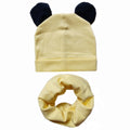 100% Cotton Lovely Cap Beanies High- Quality Kids Hat Scarf Set