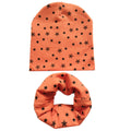 100% Cotton Lovely Cap Beanies High- Quality Kids Hat Scarf Set