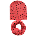 100% Cotton Lovely Cap Beanies High- Quality Kids Hat Scarf Set