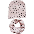 100% Cotton Lovely Cap Beanies High- Quality Kids Hat Scarf Set