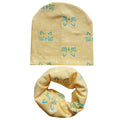 100% Cotton Lovely Cap Beanies High- Quality Kids Hat Scarf Set