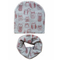 100% Cotton Lovely Cap Beanies High- Quality Kids Hat Scarf Set