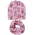 100% Cotton Lovely Cap Beanies High- Quality Kids Hat Scarf Set