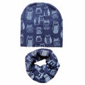 100% Cotton Lovely Cap Beanies High- Quality Kids Hat Scarf Set