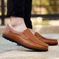Genuine Leather Breathable Slip-on Loafers