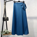 Elegant High Waist Side Tie Wrap Skirts