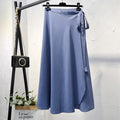 Elegant High Waist Side Tie Wrap Skirts