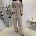 Elegant Fashion Hijab Wide Leg Jumpsuit Sets
