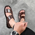 Casual Leather Sandal Slipper