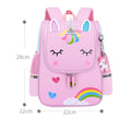 Girls School Bags Child Pink Unicorn Backpack