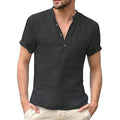 Short-Sleeved Linen Men's T-shirt