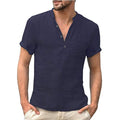 Short-Sleeved Linen Men's T-shirt