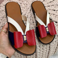 Women's Slippers Cute Butterfly-Knot Casual Sandals Lady Slides Flats Plus Size