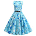 Vintage Style Sashes Sleeveless Dresses