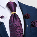 Luxury Men's Ties Silk Jacquard Woven Men Necktie Ring Brooch Cufflinks Hanky Set