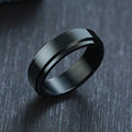 Spinner Stress Release Stainless Steel Ring -6/8mm