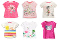 Comfortable Lovely Toddler Girls Short Sleeve Cartoon Cotton T-Shirt