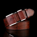New Men's Fashion Smooth Buckle Business Casual Belt Fashion Young Men's Trouser Designer Luxury Brand Belts