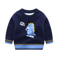 Children's Pullover knitted Cute Cartoon O-neck Jumper