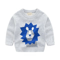Children's Pullover knitted Cute Cartoon O-neck Jumper