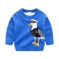 Children's Pullover knitted Cute Cartoon O-neck Jumper