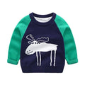 Children's Pullover knitted Cute Cartoon O-neck Jumper