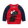 Children's Pullover knitted Cute Cartoon O-neck Jumper