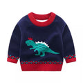 Children's Pullover knitted Cute Cartoon O-neck Jumper