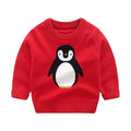 Children's Pullover knitted Cute Cartoon O-neck Jumper