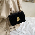 Vintage Velvet Chain Evening Clutch Bag Crossbody Handbags