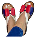 Women's Slippers Cute Butterfly-Knot Casual Sandals Lady Slides Flats Plus Size